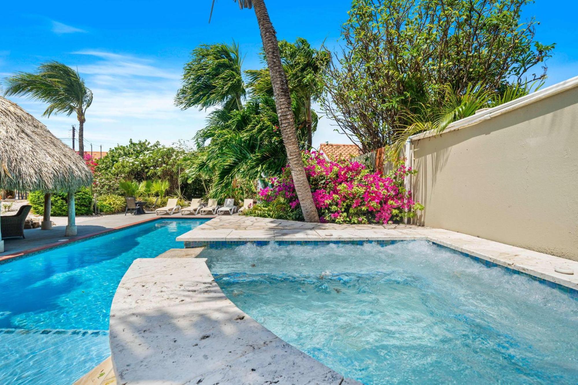 Pool Villajacuzzifree Utilities3Minpalm Beach Ноорд Экстерьер фото